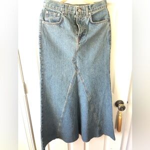 GRLFRND MAXI DENIM SKIRT Sz 25